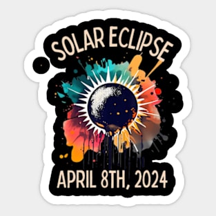 Total Solar Eclipse 4.08.24 Totality Usa Spring April 4 2024 Sticker